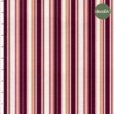 Renkli Çizgili Desenli Dijital Baskılı Kumaş